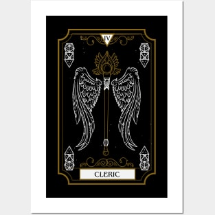 Cleric Dnd Tarot Card for Dungeons and Dragons Posters and Art